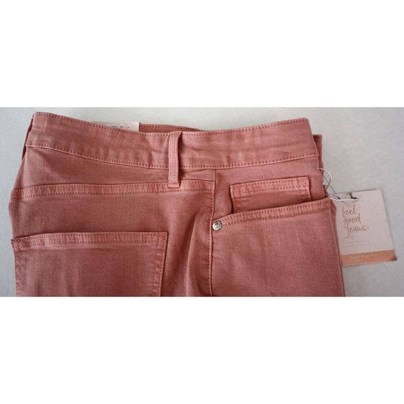 LC Lauren Conrad WL21D151RS 660 Women's Sz 8 Pink Super High-Rise Crop Jeans - Picture 6 of 10